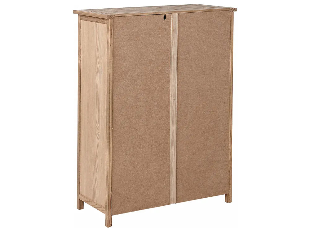 5 Drawer Chest Sassafras Wood Brown Ebern 85cm | Classic Design