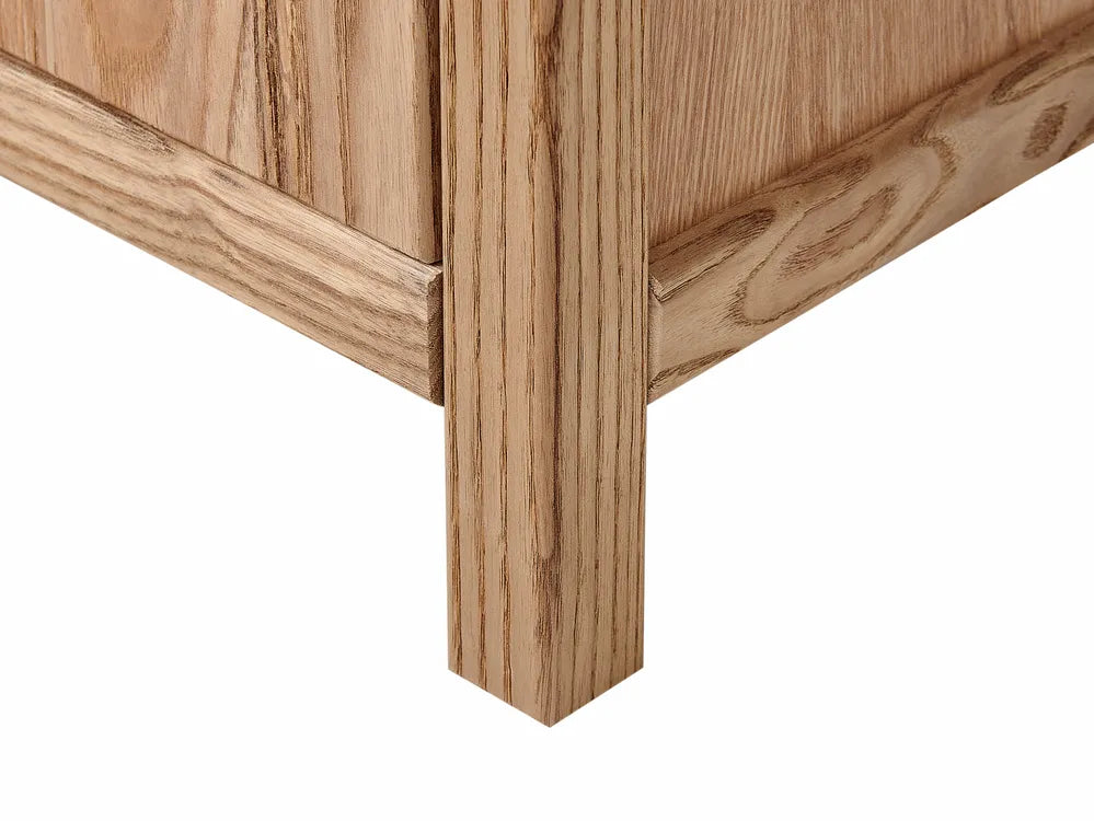 5 Drawer Chest Sassafras Wood Brown Ebern 85cm | Classic Design