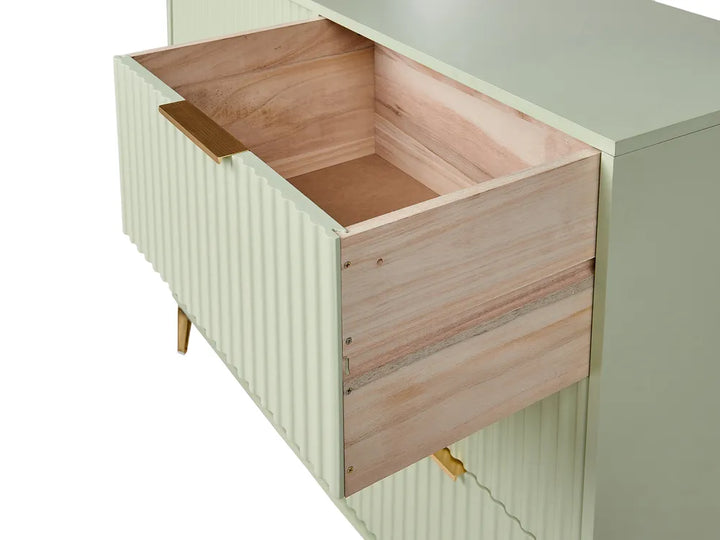 6 Drawer Chest Light Green Conora | Modern Design