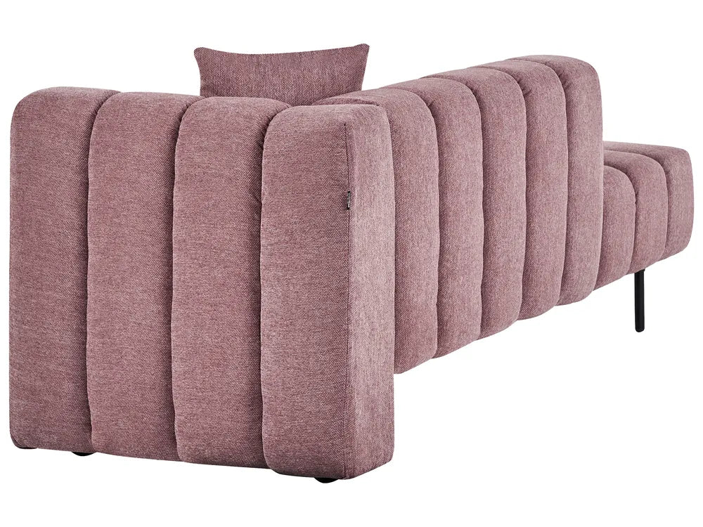 Right-Hand Chaise Lounge Fabric Pink Raley