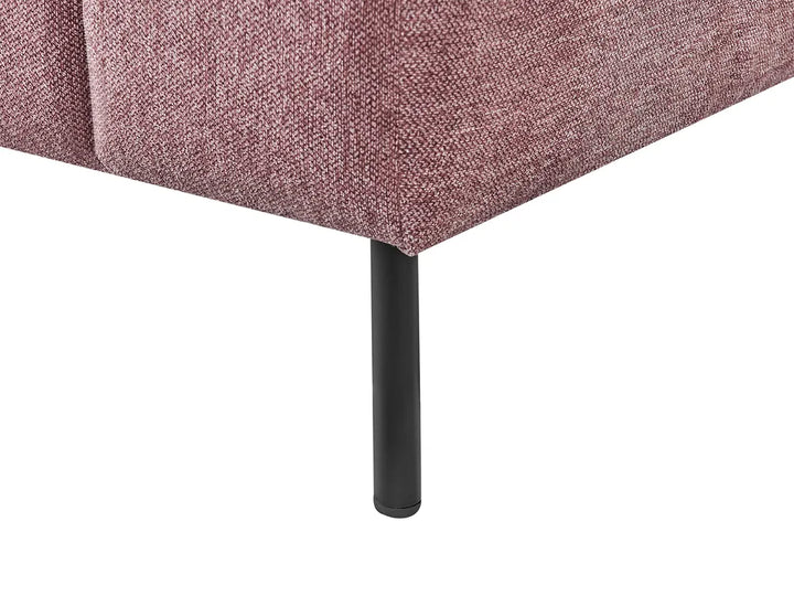 Right-Hand Chaise Lounge Fabric Pink Raley