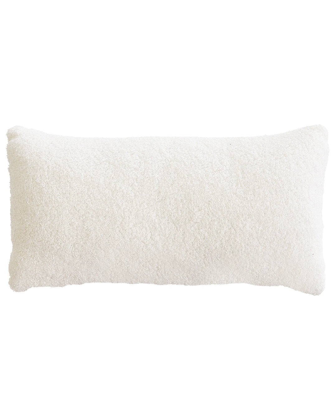 Armchair with Cushion Boucle Off-White Ameley