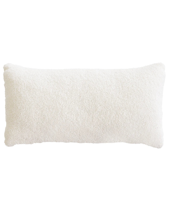 Armchair with Cushion Boucle Off-White Ameley