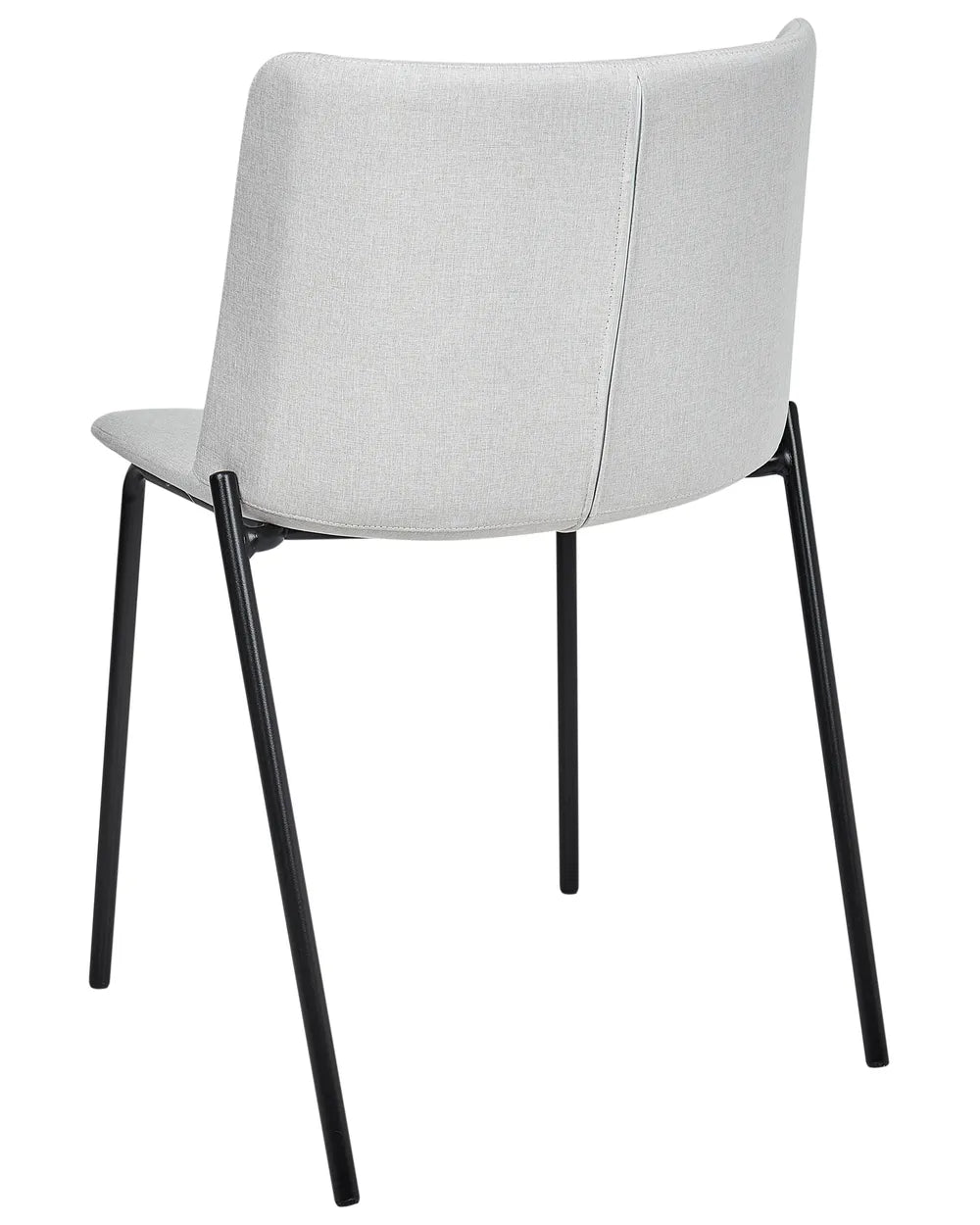 Set of 2 Dining Chairs Fabric Light Grey Sola