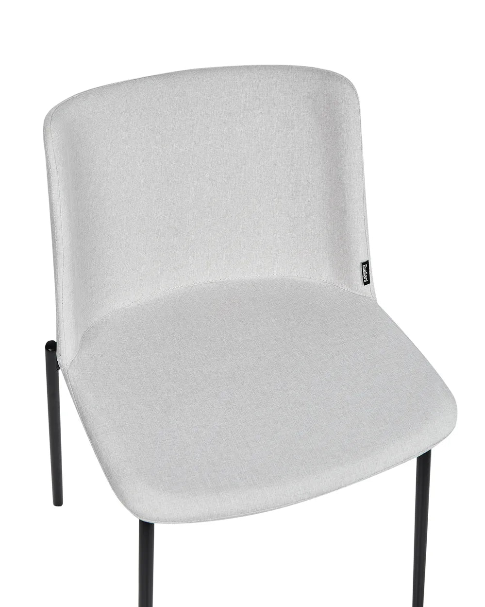Set of 2 Dining Chairs Fabric Light Grey Sola