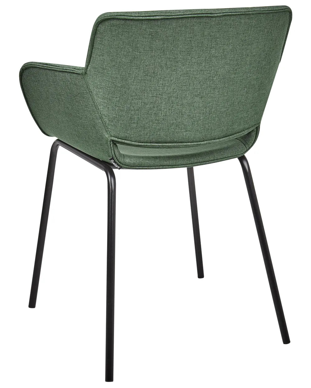 Set of 2 Dining Chairs Fabric Green Ed