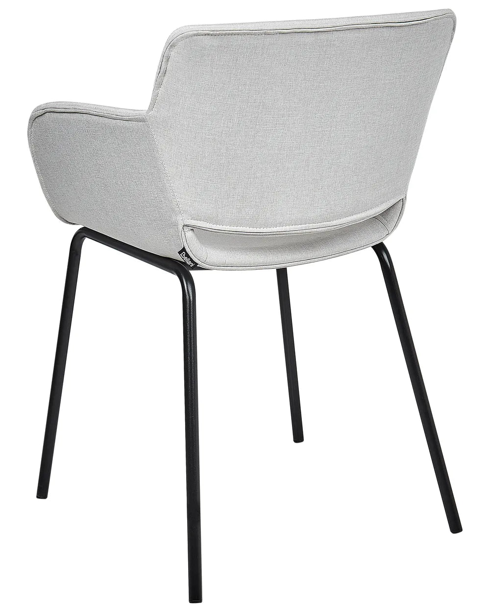 Set of 2 Dining Chairs Fabric Light Grey Ed