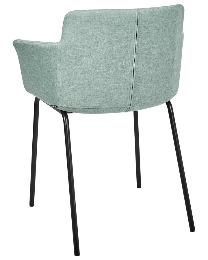 Set of 2 Dining Chairs Fabric Mint Green Axel