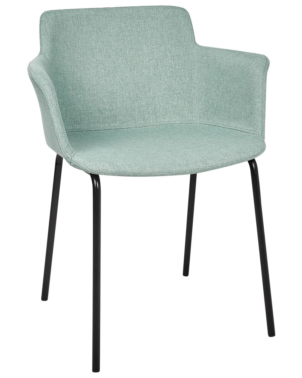 Set of 2 Dining Chairs Fabric Mint Green Axel
