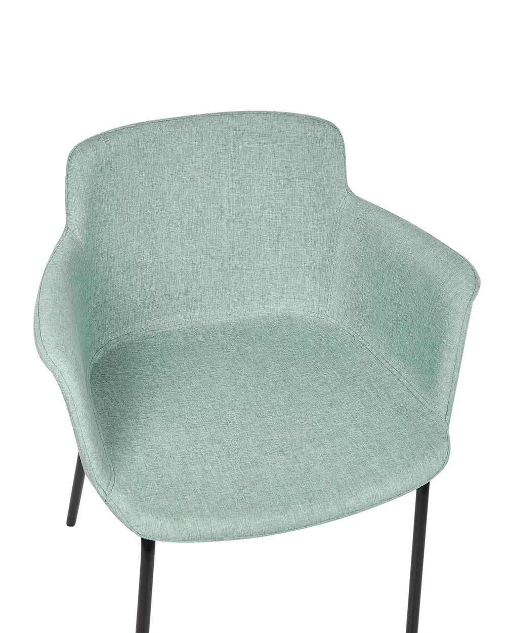 Set of 2 Dining Chairs Fabric Mint Green Axel