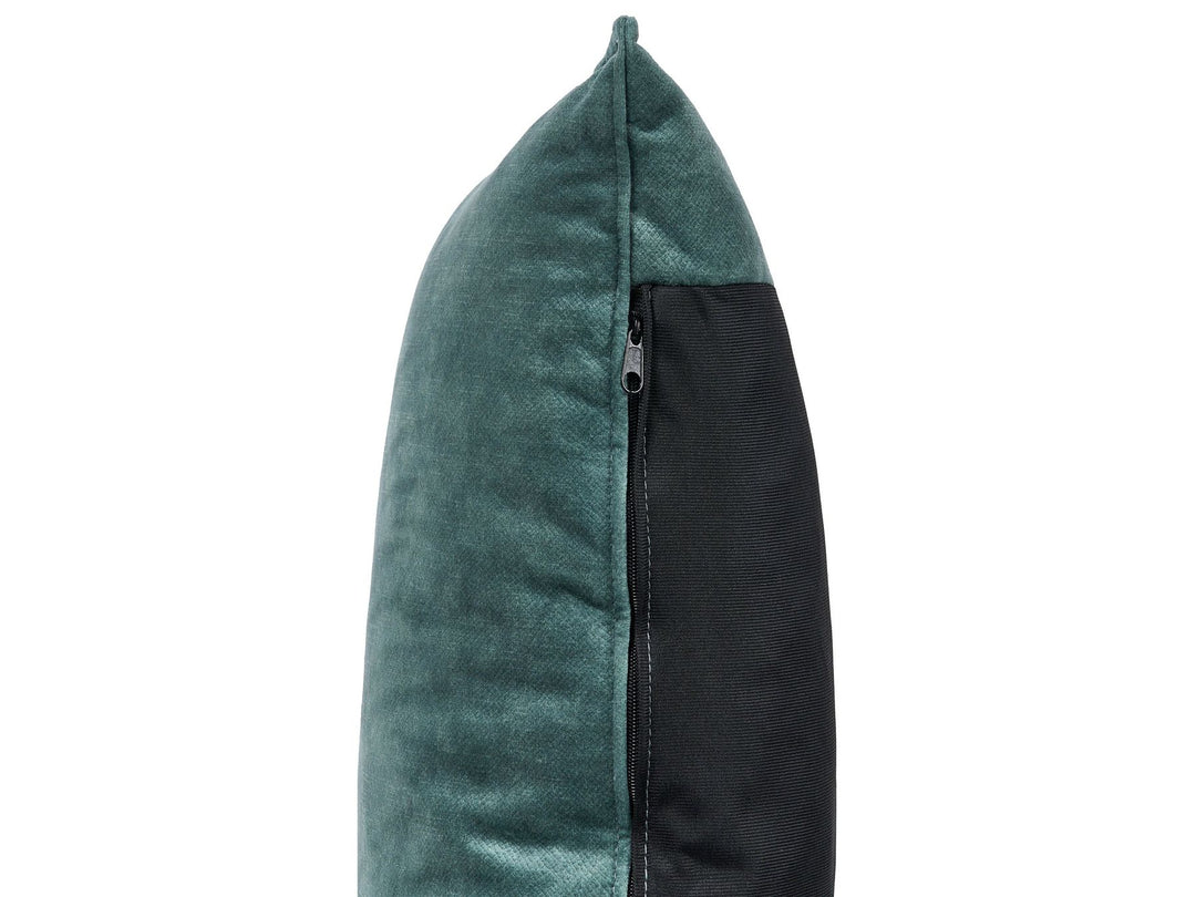 Elvenes Left Hand Velvet Corner Sofa Teal
