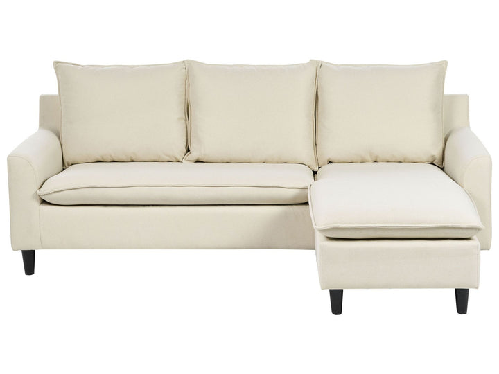 Elvenes Left Hand Fabric Corner Sofa Light Beige