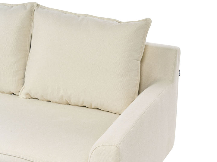 Elvenes Left Hand Fabric Corner Sofa Light Beige
