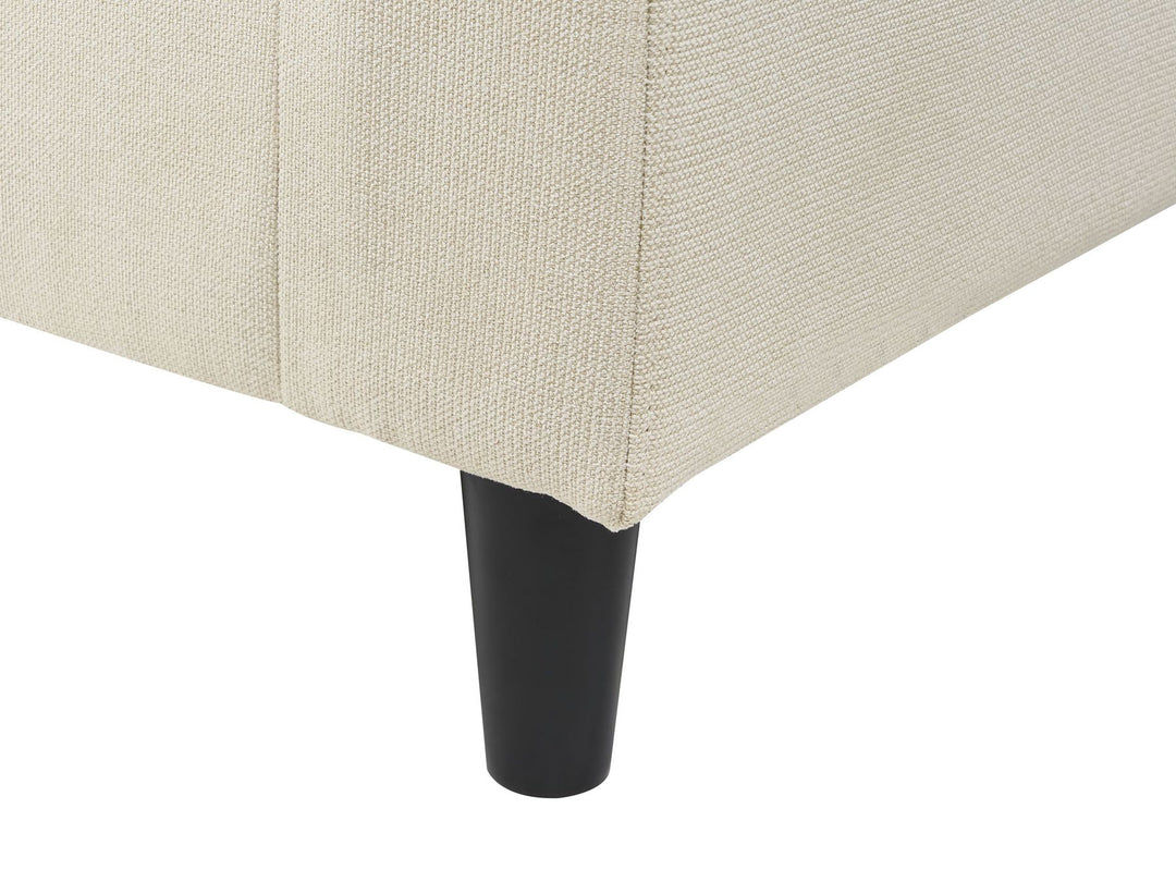Elvenes Left Hand Fabric Corner Sofa Light Beige