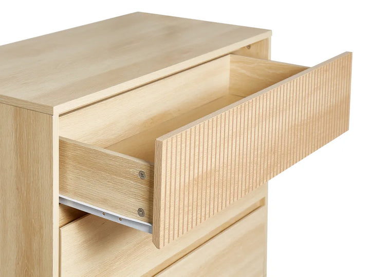 3 Drawer Chest Light Brown Rauch | Functional and Capacious Drawers