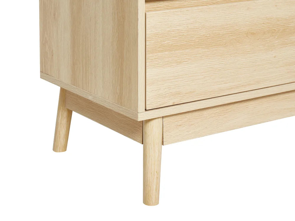 3 Drawer Chest Light Brown Rauch | Functional and Capacious Drawers