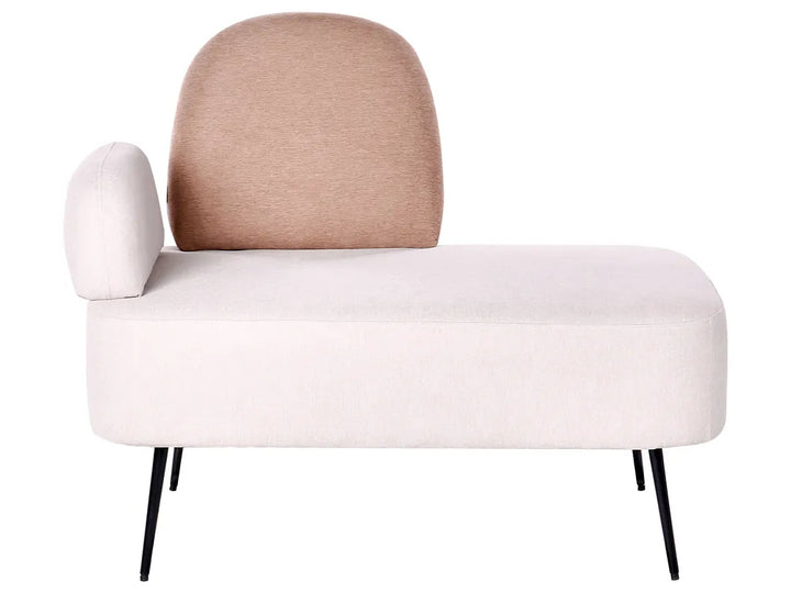 Left-Hand Chaise Lounge Fabric Brown Ayvion