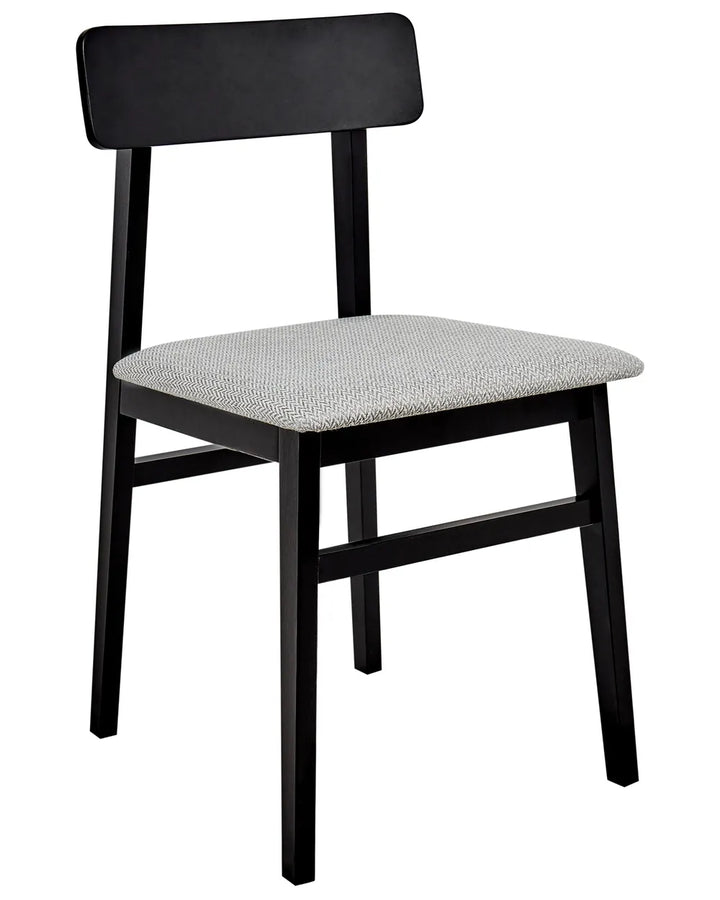 Set of 2 Dining Chairs Wood Light Grey Niana