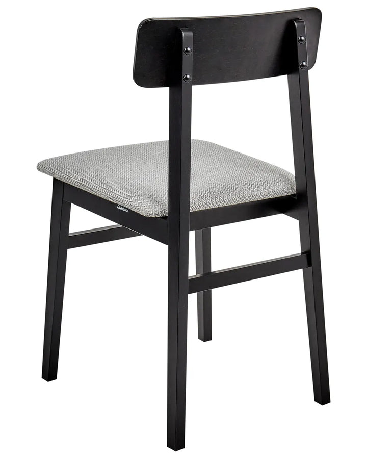 Set of 2 Dining Chairs Wood Light Grey Niana