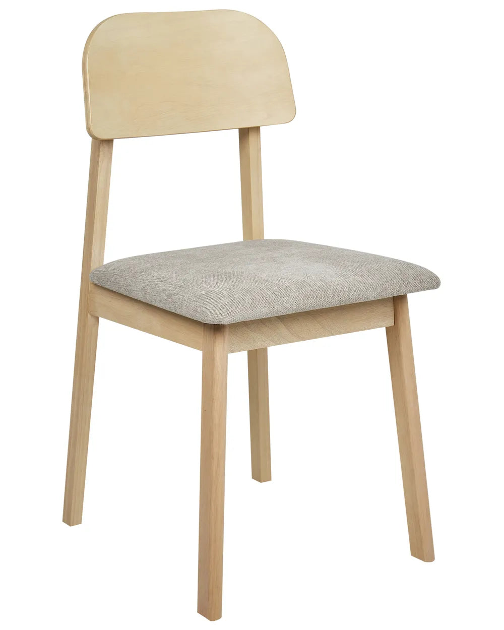 Set of 2 Dining Chairs Wood Taupe Xylo