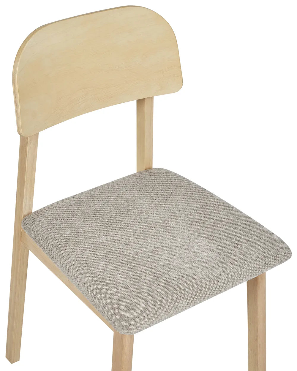 Set of 2 Dining Chairs Wood Taupe Xylo