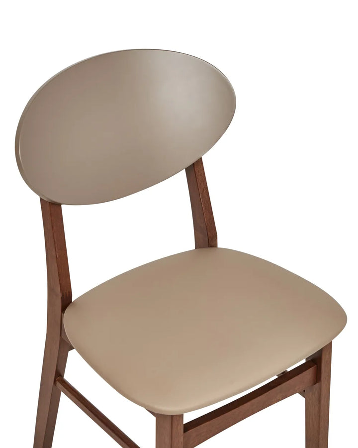 Set of 2 Dining Chairs Wood Light Brown/ Brown Joey