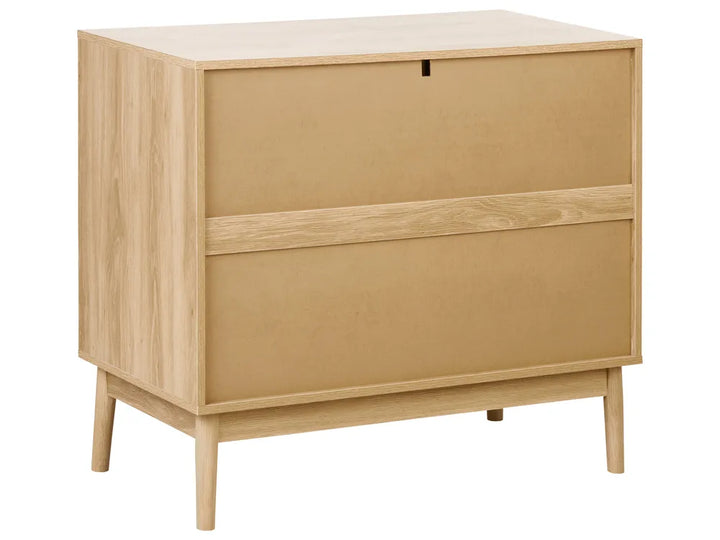 3 Drawer Chest Light Brown of Solid Workmanship Elephant