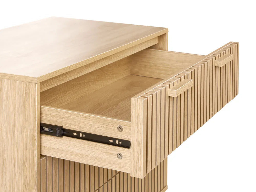 3 Drawer Chest Light Brown of Solid Workmanship Elephant