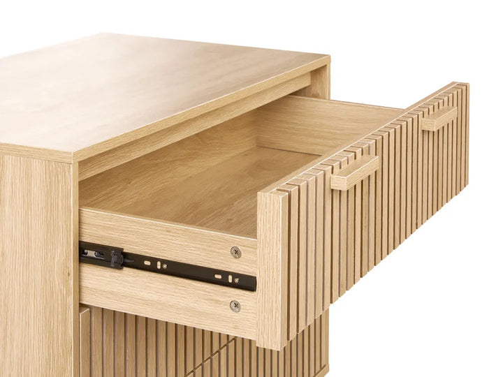 3 Drawer Chest Light Brown of Solid Workmanship Elephant