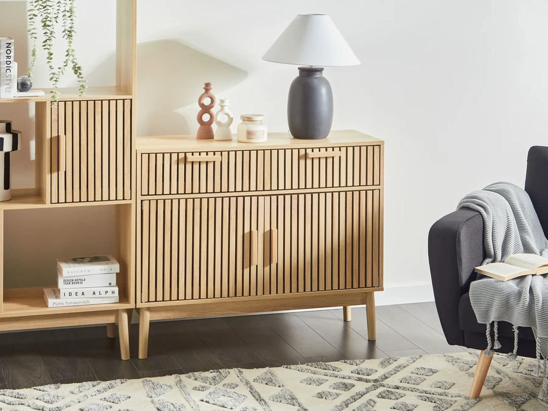 2 Door Sideboard Light Brown Drake