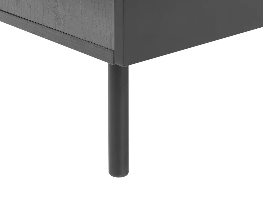 6 Drawer Chest with Robust Frame Black Flexura