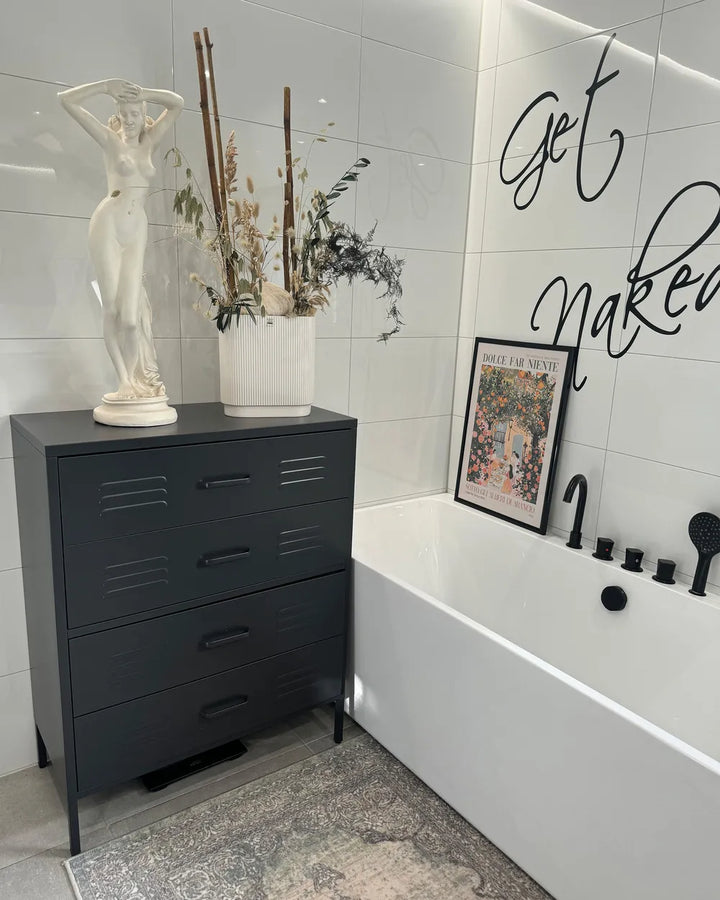 Cabinet Metal Black Justine