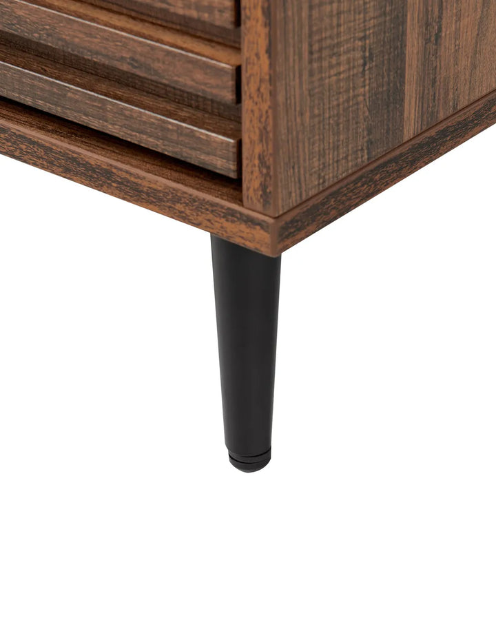 2 Drawer Bedside Table Dark Brown Grove | Elegant Design