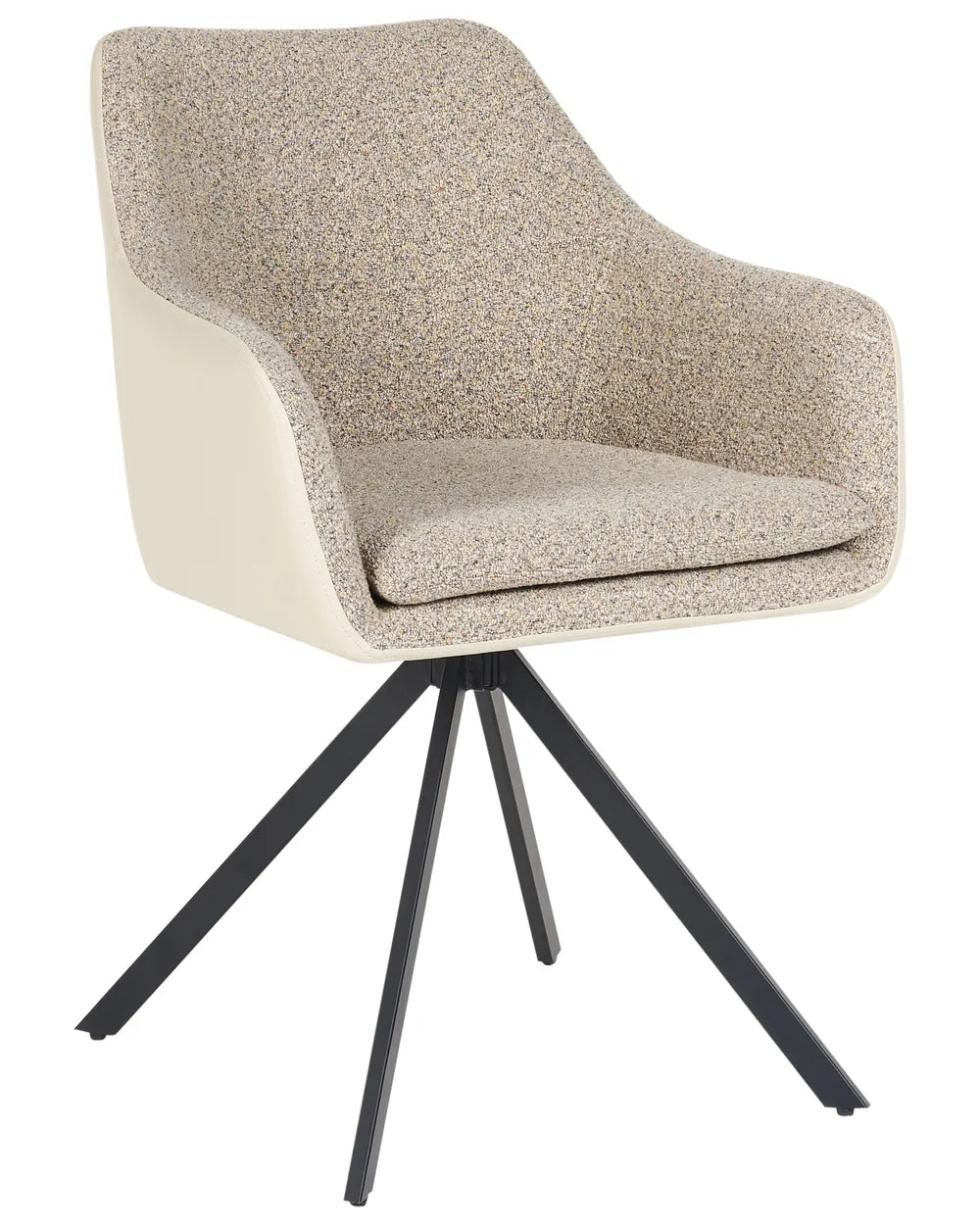 Set of 2 Dining Chairs Fabric Taupe Roan