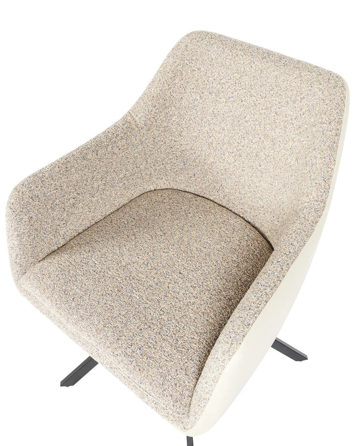 Set of 2 Dining Chairs Fabric Taupe Roan