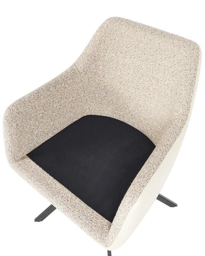 Set of 2 Dining Chairs Fabric Taupe Roan