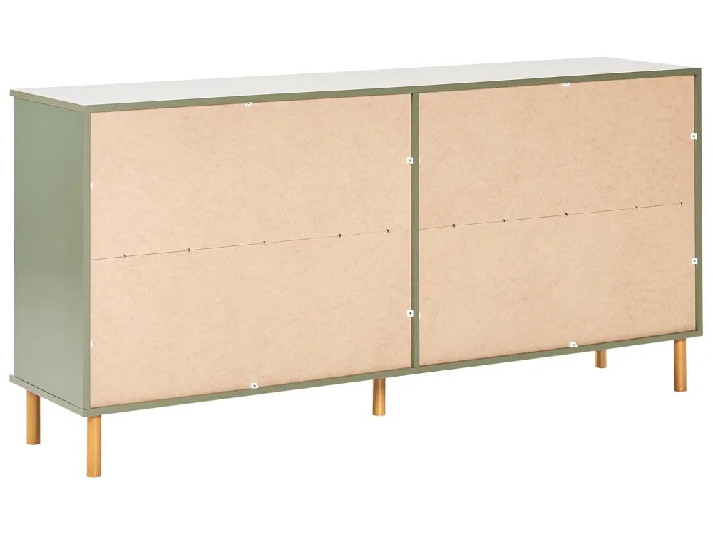 6 Drawer Chest Green Functional and Capacious Cavaro