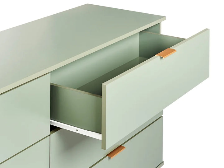 6 Drawer Chest Green Functional and Capacious Cavaro