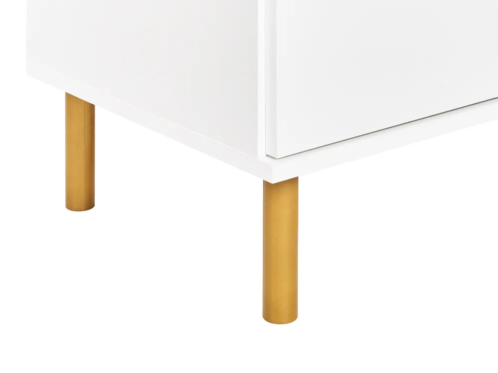 6 Drawer Chest White Functional and Capacious Drawers Novella