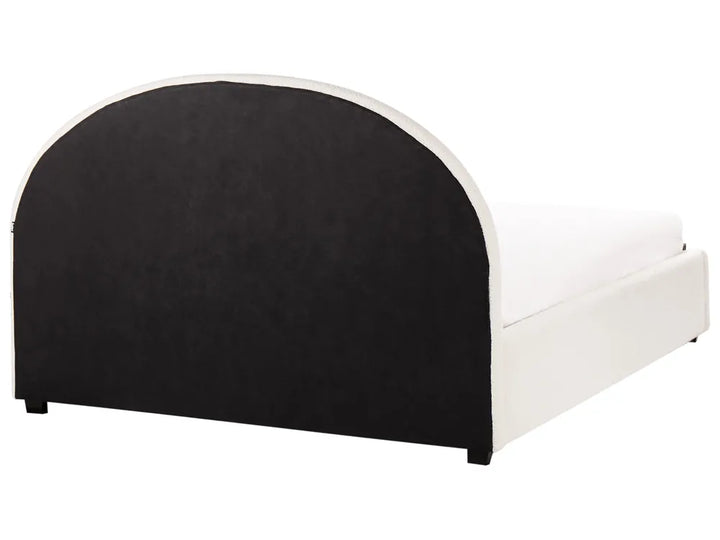 Ottoman Bed Boucle 160 x 200 cm (EU King Size) Off-White Strandy