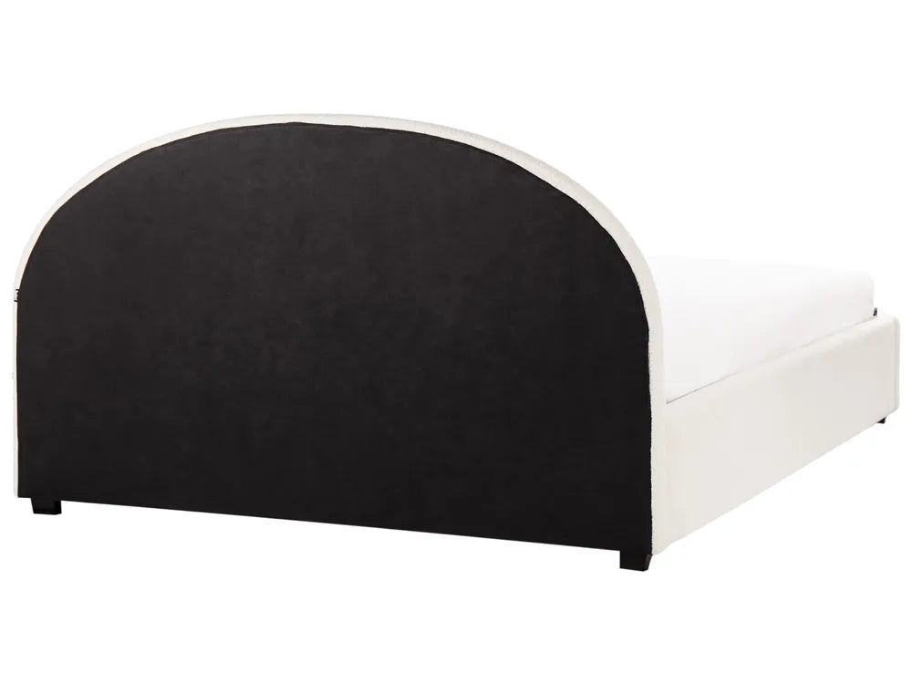 Ottoman Bed Boucle 180 x 200 cm (EU Super King) Off-White Strandy