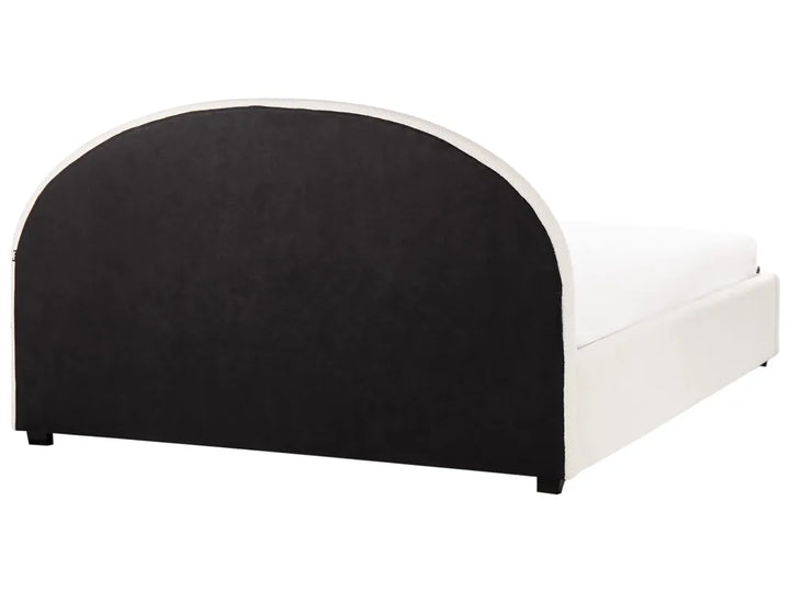 Ottoman Bed Boucle 180 x 200 cm (EU Super King) Off-White Strandy