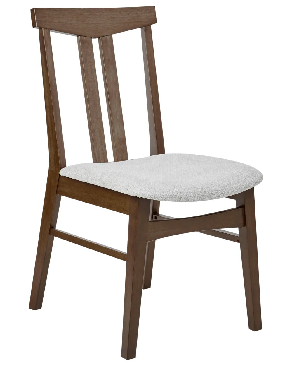 Set of 2 Dining Chairs Wood Light Grey Pam