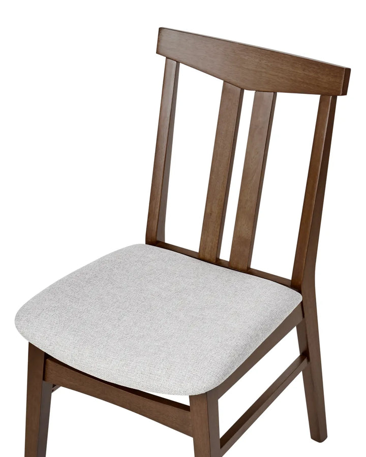 Set of 2 Dining Chairs Wood Light Grey Pam