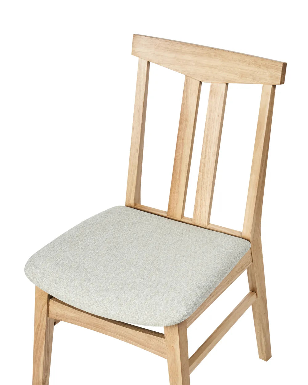 Set of 2 Dining Chairs Wood Light Beige Pam