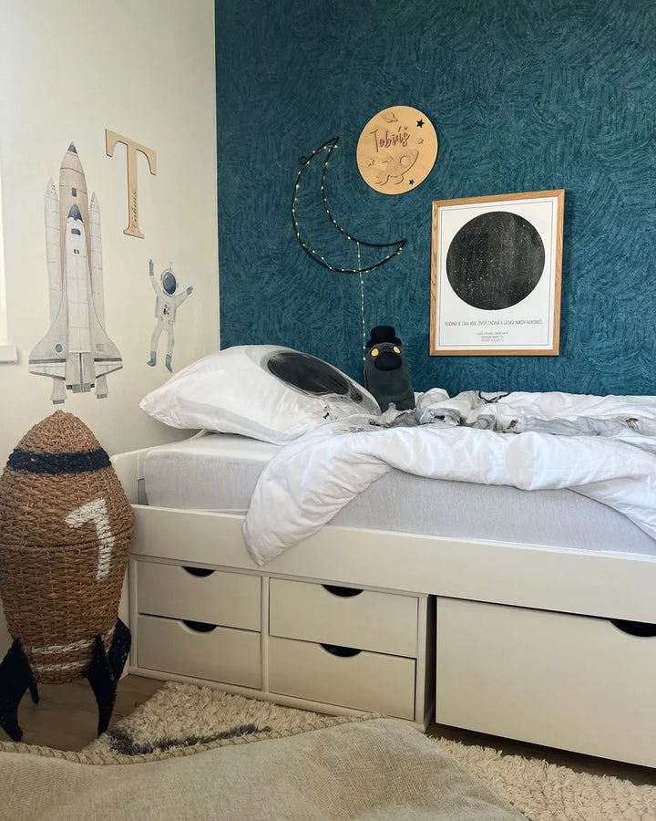 Daybed with Storage Pine Wood Philippa 90 x 200 cm (EU Single) White
