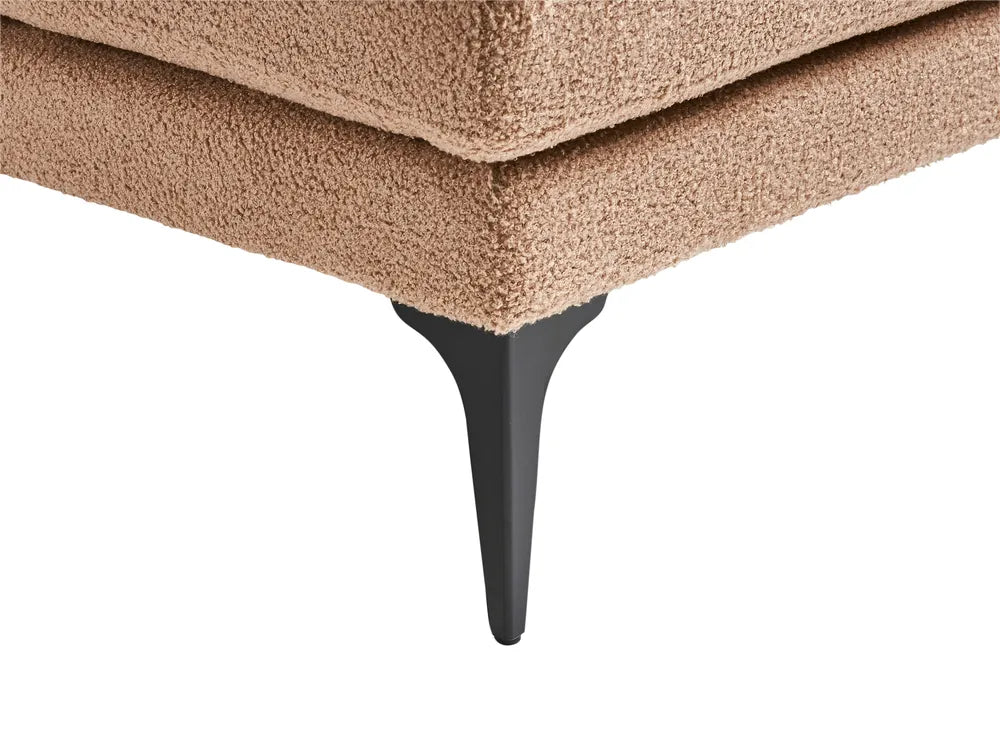 Right-Hand Chaise Lounge Boucle Sand Beige Shyre