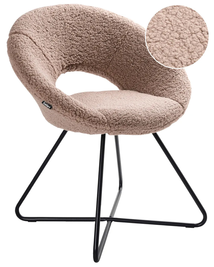 Dining Chair Boucle Taupe Ivan