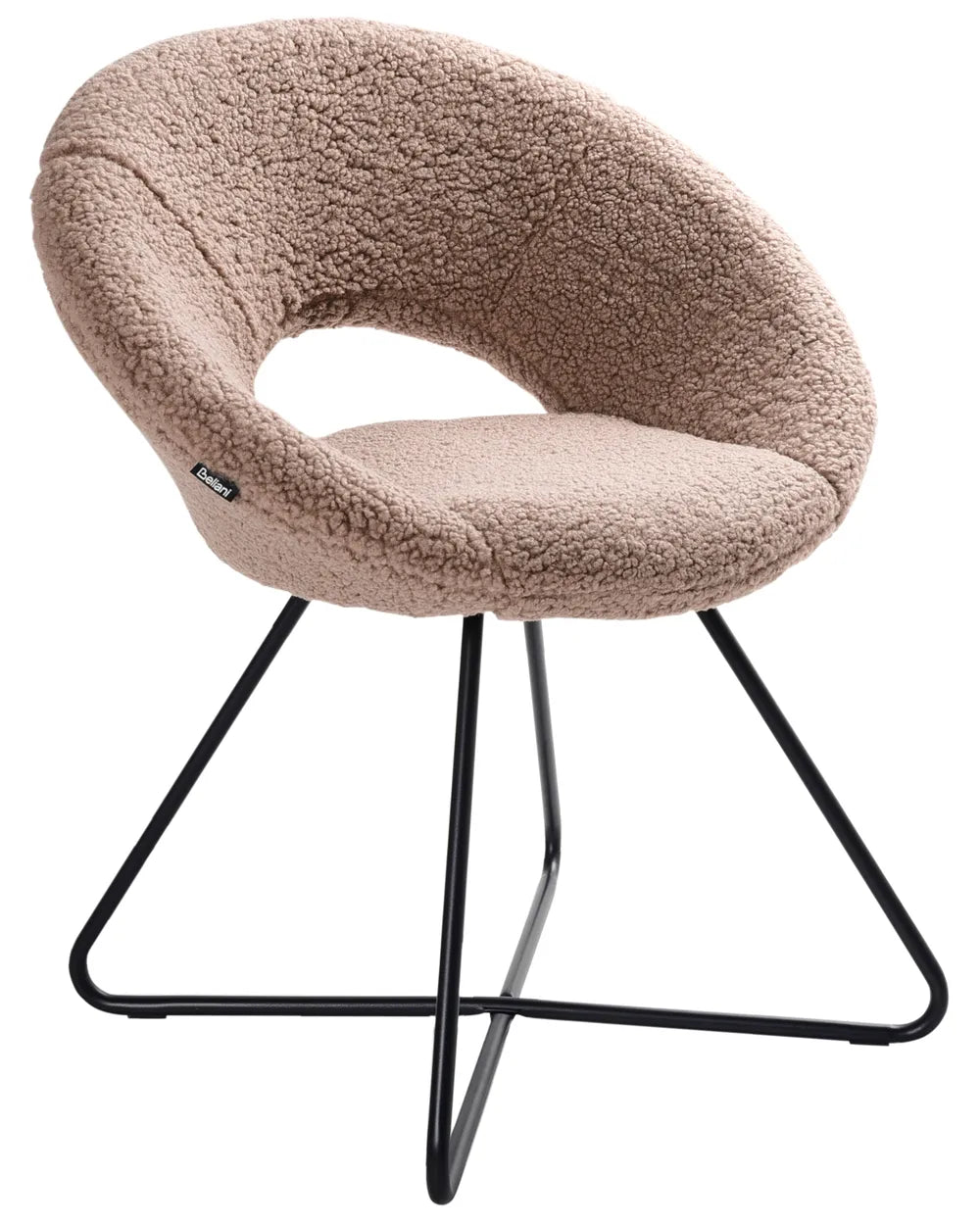 Dining Chair Boucle Taupe Ivan