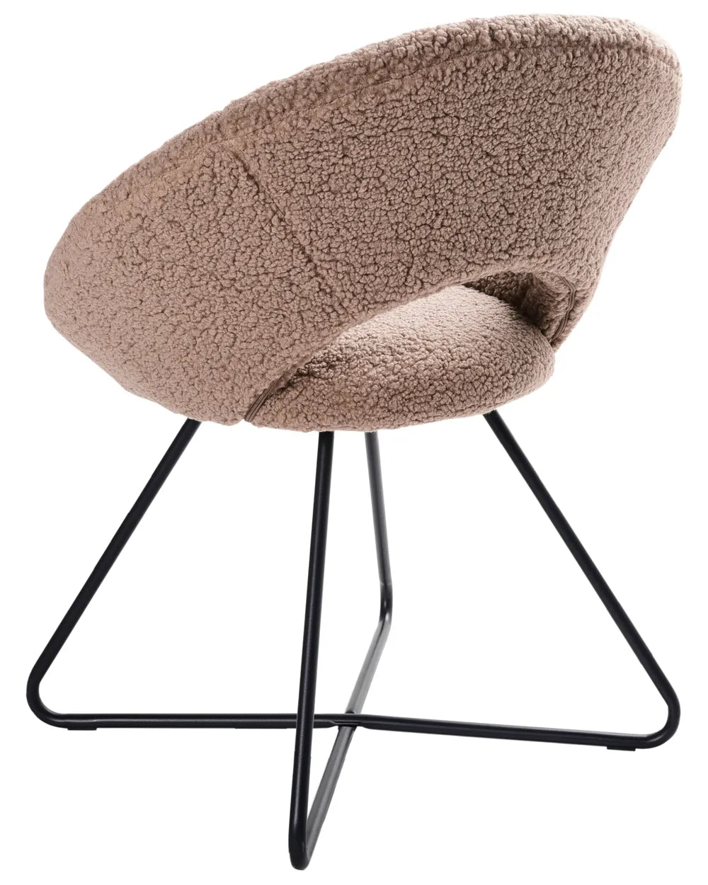 Dining Chair Boucle Taupe Ivan